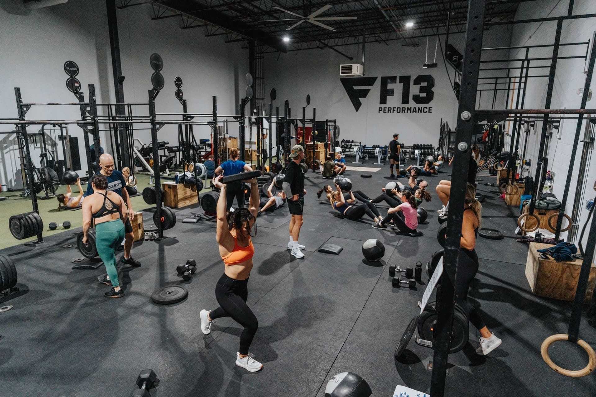 F13 Performance Center coached training class at Resistance Strength Allentown gym
